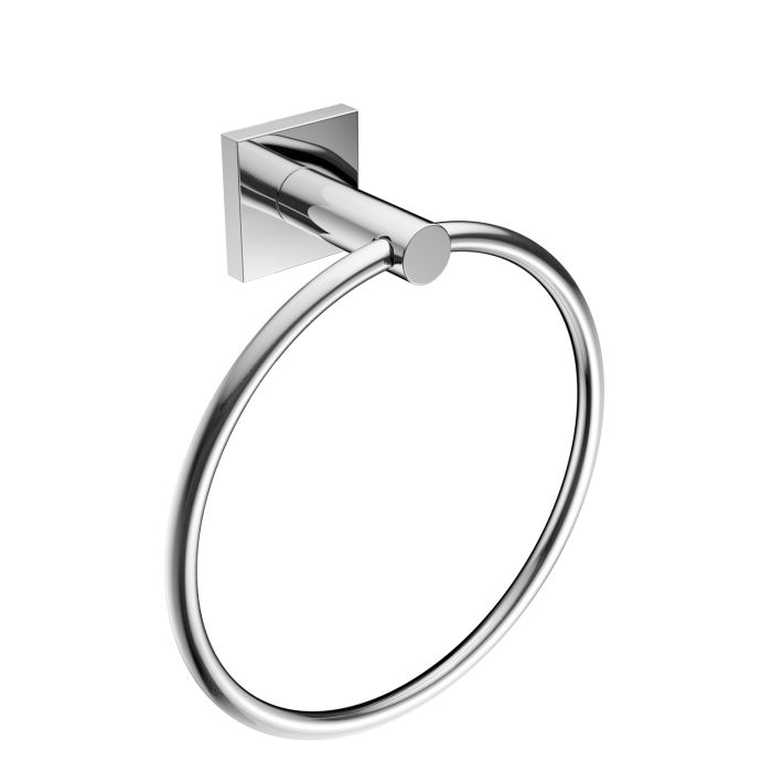 Porta Asciugamani ad Anello a Parete Cromo in Acciaio Cromato e leghe metalliche Mod. Hotel Maison main product photo