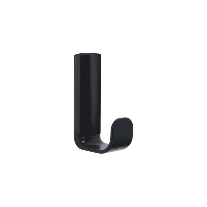 Appendiabito a Parete Nero Opaco in Acciaio Verniciato, leghe metalliche, SAN e ABS Mod. 25 Black main product photo