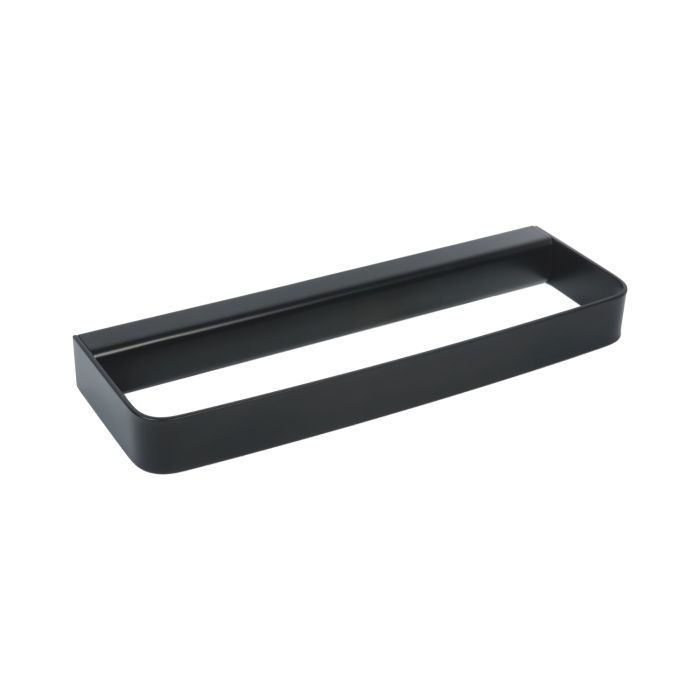 Porta Asciugamani ad Anello a Parete Nero Opaco in Acciaio Verniciato, leghe metalliche, SAN e ABS Mod. 25 Black main product photo