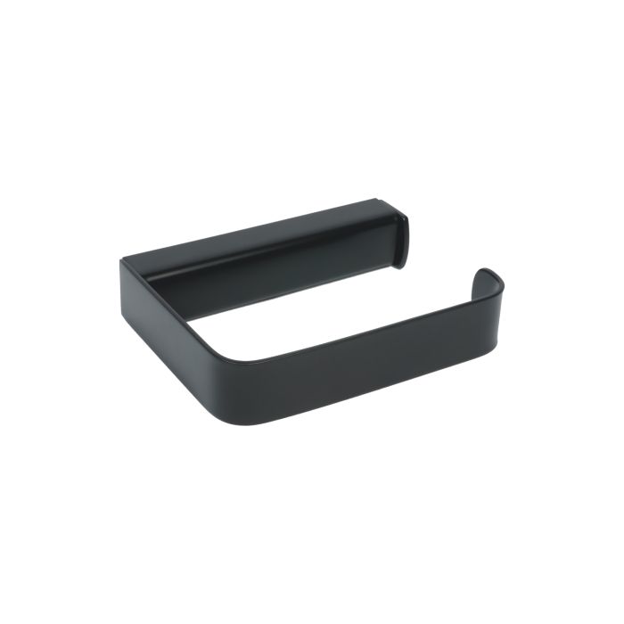 Porta Rotolo Aperto a Parete Nero Opaco in Acciaio Verniciato, leghe metalliche, SAN e ABS Mod. 25 Black main product photo