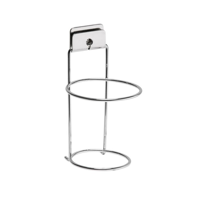 Supporto per Asciugacapelli a Parete Cromo in Acciaio Cromato e ABS Mod. Grip main product photo