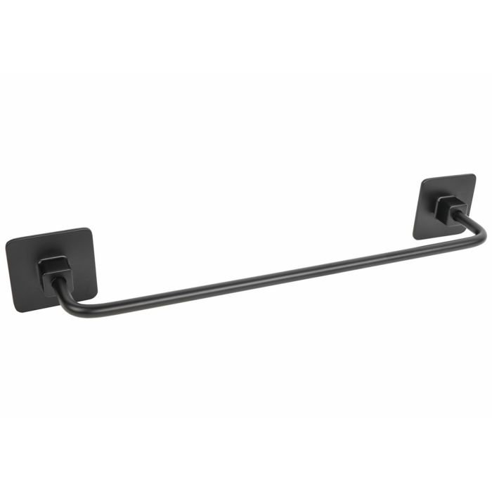 Porta Asciugamani 30 a Parete Nero Opaco in Acciaio Verniciato, leghe metalliche e SAN Mod. Cold Wind Black main product photo