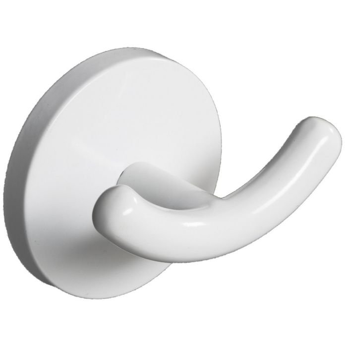 Appendiabito Doppio a Parete Acciaio Verniciato Bianco in Acciaio Verniciato e leghe metalliche Mod. One Duo Bianca main product photo