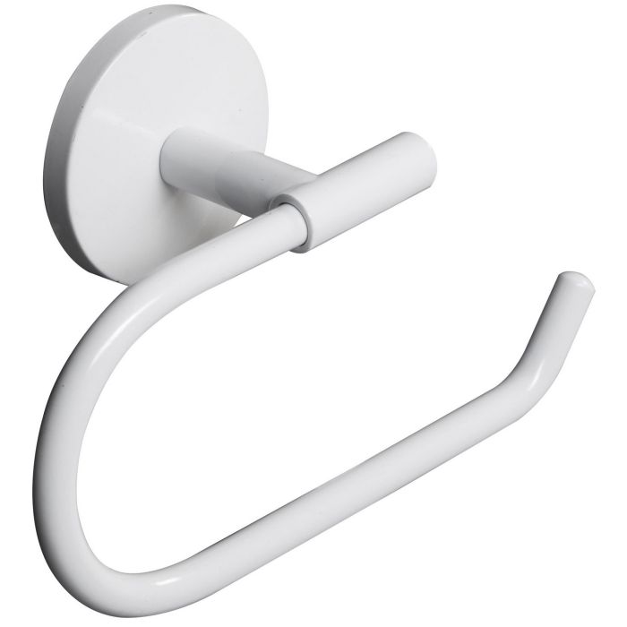 Porta Rotolo Aperto a Parete Acciaio Verniciato Bianco in Acciaio Verniciato e leghe metalliche Mod. One Duo Bianca main product photo