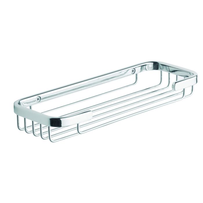 Porta Sapone Doppio a Filo a Parete Cromo in Ottone Cromato, Acciaio Inox, e materiali termoplastici Mod. One Hotellerie main product photo
