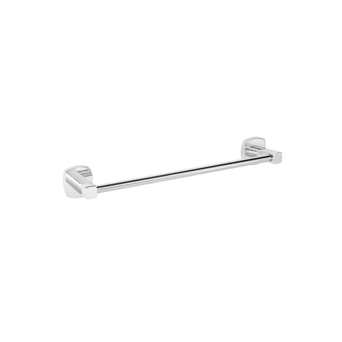 Porta Asciugamani 30 a Parete Cromo in Acciaio Cromato, Vetro satinato e leghe metalliche Mod. Q-Line main product photo