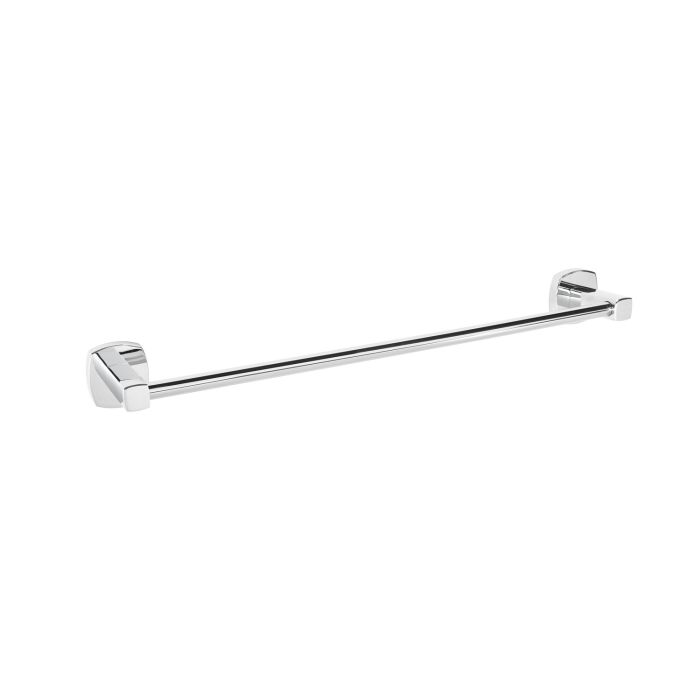 Porta Asciugamani 45 a Parete Cromo in Acciaio Cromato, Vetro satinato e leghe metalliche Mod. Q-Line main product photo