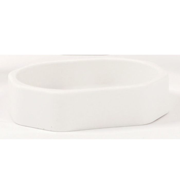 Porta Sapone da Appoggio Bianco Opaco in ABS Mod. Otto main product photo