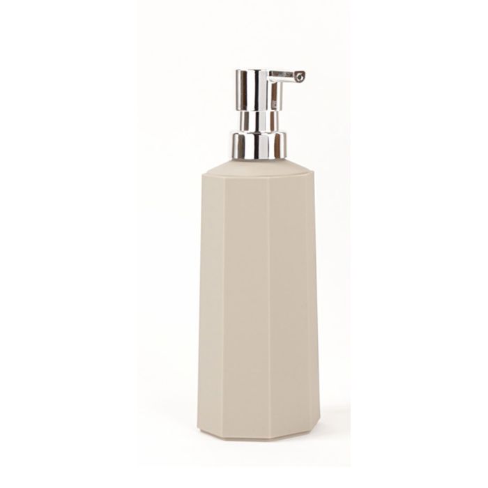 Dispenser Sapone da Appoggio Tortora Opaco in ABS Mod. Otto main product photo
