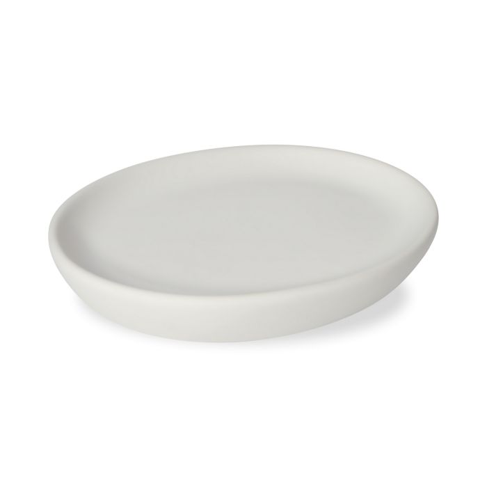 Porta Sapone da Appoggio Bianco Opaco in Ceramica Mod. Chloe main product photo