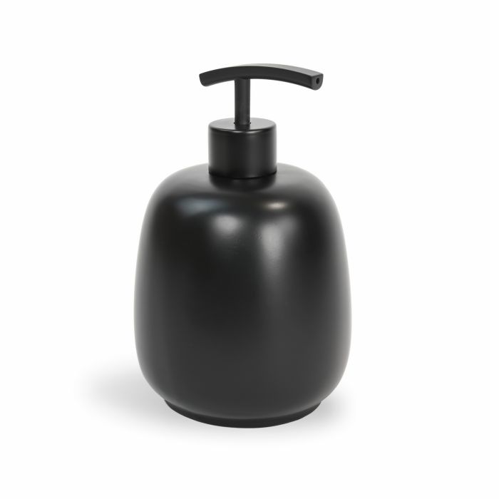 Dispenser Sapone da Appoggio Nero Opaco in Poliresina Mod. Afra main product photo