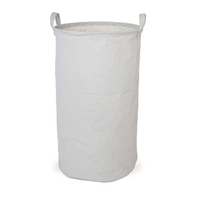 Cesta Portabiancheria salvaspazio Grigio Ghiaccio in Cotone impermeabile Mod. Pod main product photo