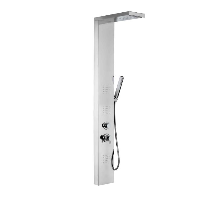 Colonna Doccia Idromassaggio Lucido in Acciaio Inox Aisi 304 Mod. Broadway main product photo
