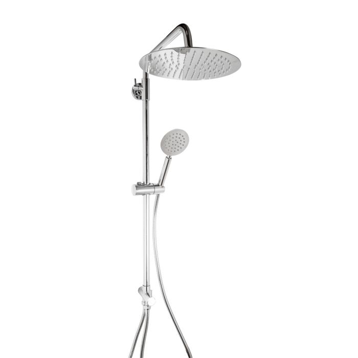Saliscendi Doccia Tondo Cromo in Acciaio Inox Aisi 304 Mod. Poseidon main product photo