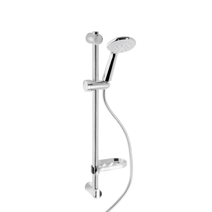 Barra Saliscendi Doccia Tondo Cromo in Acciaio Inox e ABS Mod. Capri main product photo