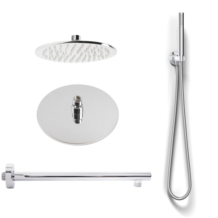 Kit Restyling Doccia Tondo 1 getto Cromo in Ottone e Acciaio Inox Aisi 304 Mod. Kit Seven Tondo main product photo