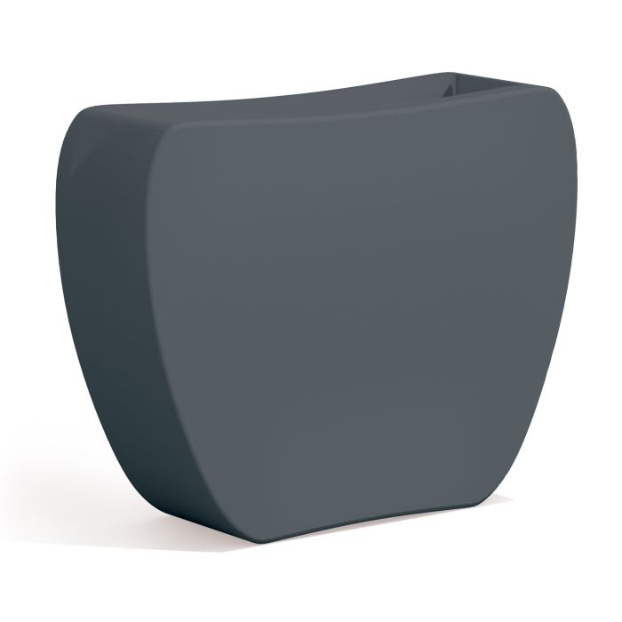 Vaso moderno Doppio Verso H 80 colore Grigio mod. Heart main product photo