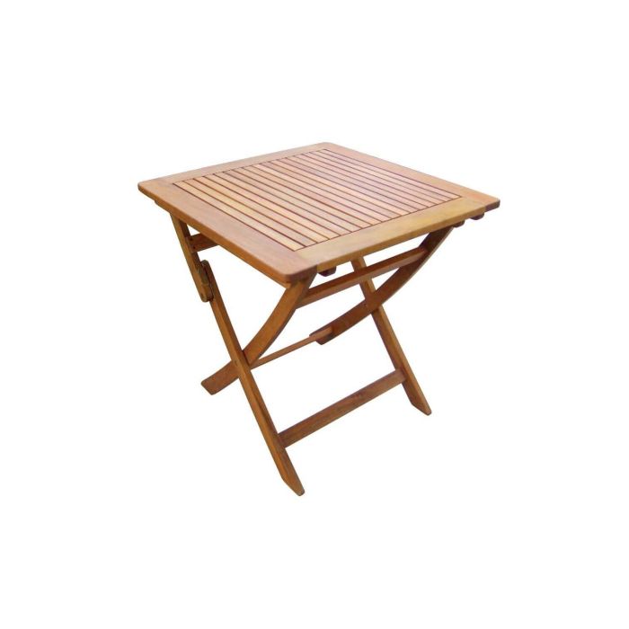 Tavolino pieghevole quadrato 70x70 cm in legno massiccio main product photo