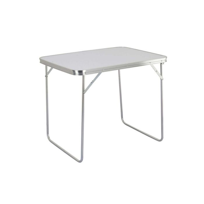 Tavolino pieghevole 80x60cm in metallo colore bianco main product photo