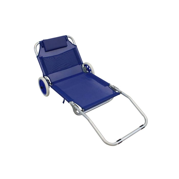 Spiaggina carrello pieghevole in metallo con cuscino main product photo