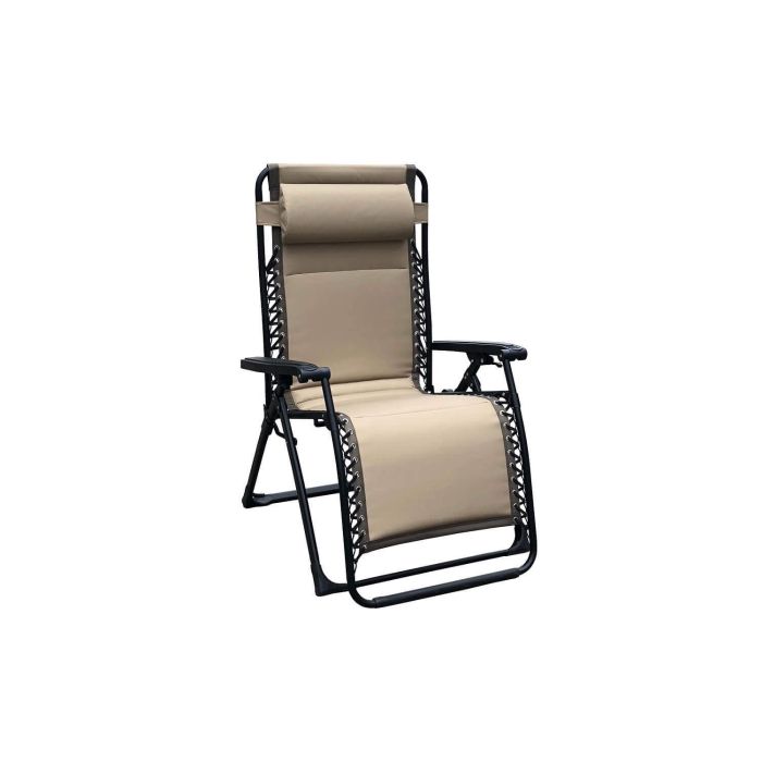 Sdraio poltrona relax pieghevole imbottita Beige mod.Comfort XXL main product photo