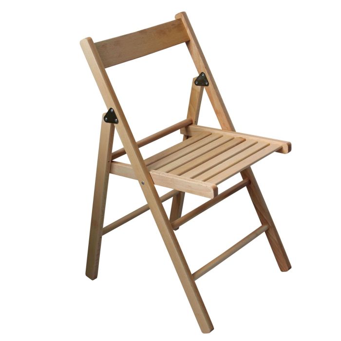Sedia pieghevole in legno di faggio colore naturale main product photo