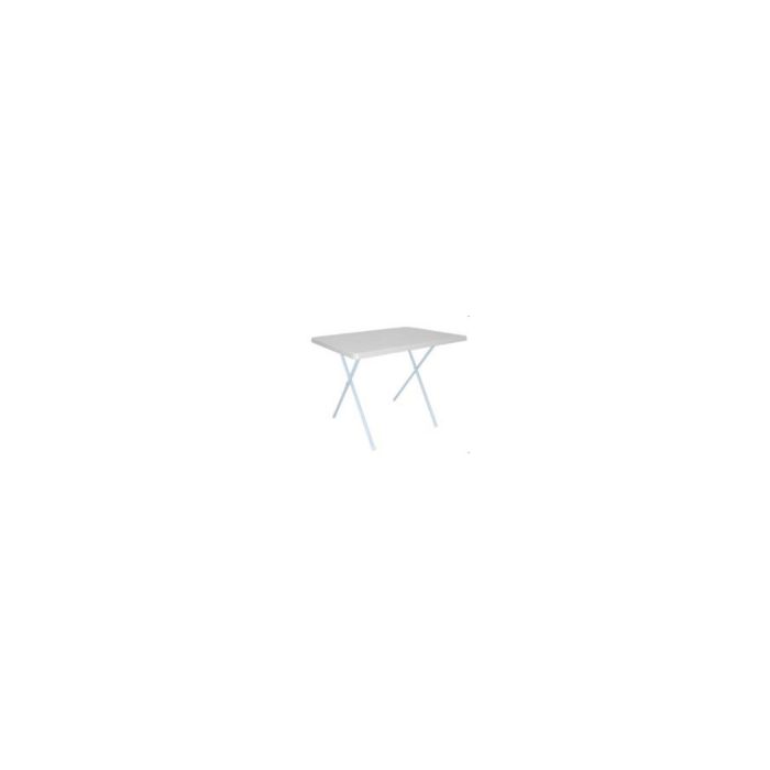 Tavolino pieghevole bianco in PVC 79x59,5x61,5/50h cm main product photo