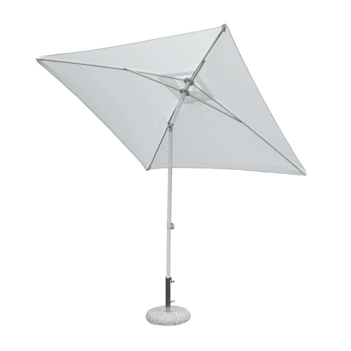 Ombrellone da giardino 2x2 in alluminio con telo in poliestere Bianco palo Bianco antivento mod. Nice main product photo