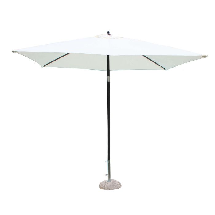 Ombrellone da giardino 2x2 in alluminio con telo in poliestere Ecru palo Antracite antivento mod. Nice main product photo