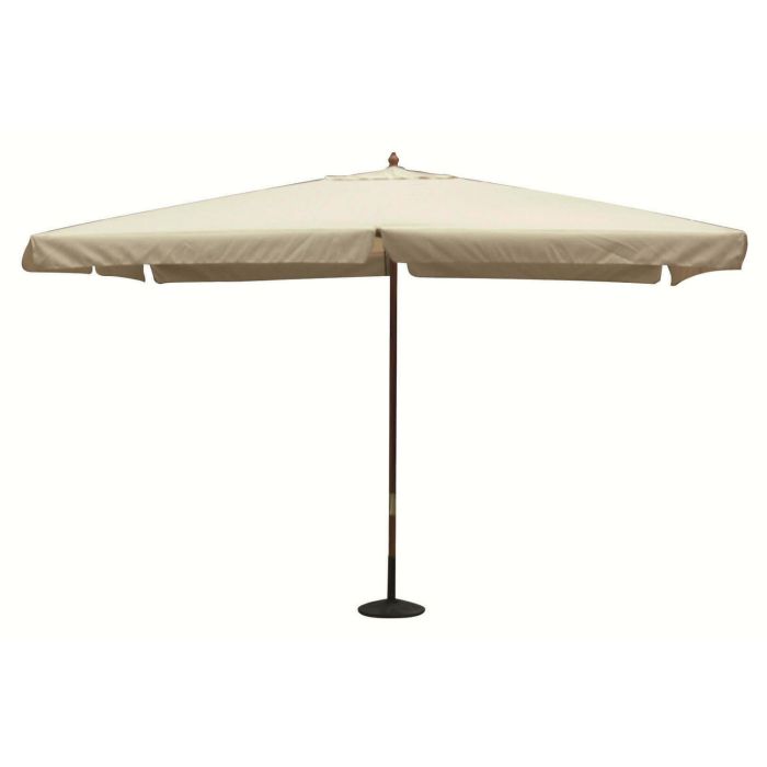 Ombrellone da giardino 3x4 con telo in poliestere Avorio palo in Legno antivento mod. Fantasy main product photo