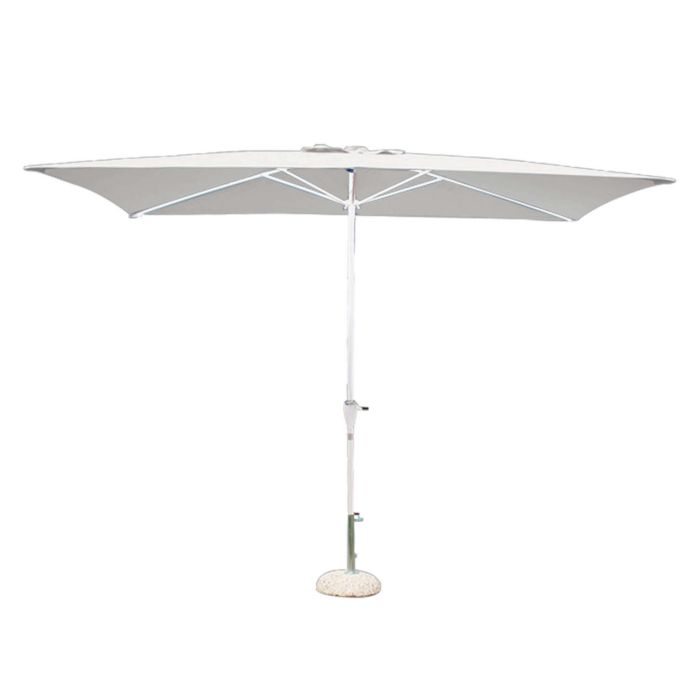 Ombrellone da giardino 2x3 con telo in poliestere Bianco palo Bianco antivento mod. Poly Eco main product photo