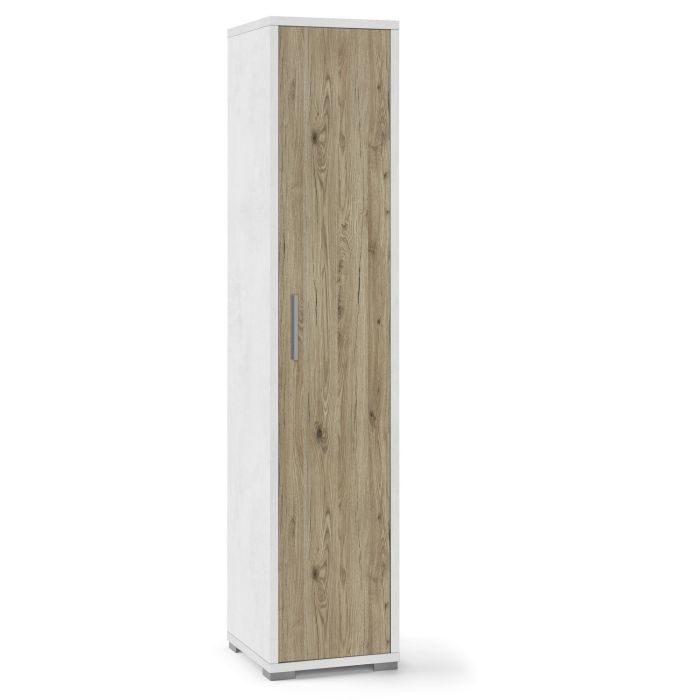 Colonna 1 anta 4 ripiani h 182 cm colore Rovere Naturale main product photo