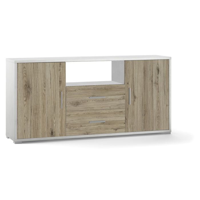 Mobile 2 ante 2 cassetti h 84 cm colore Rovere Naturale main product photo