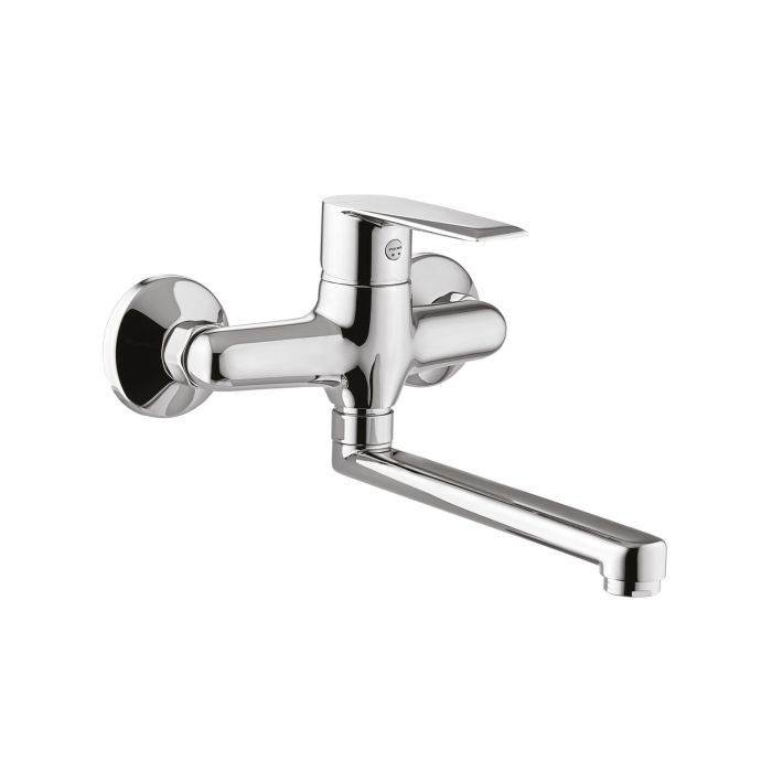 Miscelatore lavello cucina con bocca girevole cromato mod. Unica main product photo