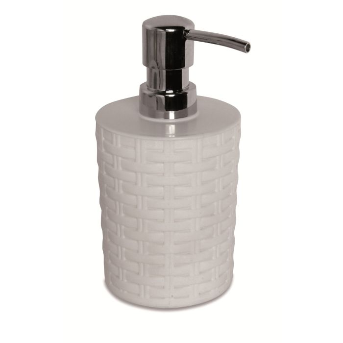 Dispenser Sapone da appoggio bianco mod. Rattan main product photo