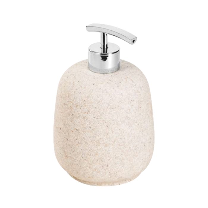 Dispenser Sapone Da Appoggio col. sabbia in poliresina mod. Afra main product photo