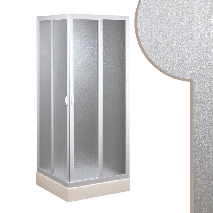 Box doccia 75x90 CM in Acrilico mod. Smart con apertura centrale main product photo