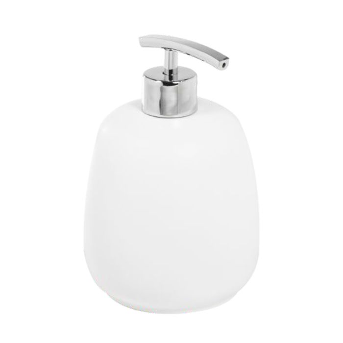 Dispenser Sapone Da Appoggio col. bianco in poliresina mod. Afra main product photo