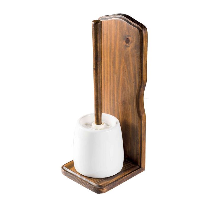 Porta scopino in legno e ceramica mod. Mathilde main product photo