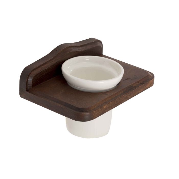 Porta spazzolini in legno e ceramica mod. Mathilde main product photo
