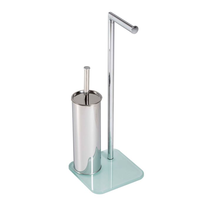 Piantana Porta Scopino Asciugamani in Vetro mod. Zero main product photo