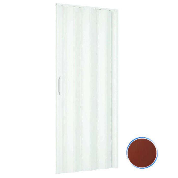 Porta a soffietto da interno in kit in PVC Mogano 82x210 cm mod. Simona main product photo
