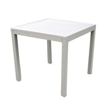 Tavolino in alluminio da giardino 80x80 tortora mod. Cuba