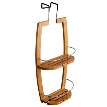 Fred - Portaoggetti In Bamboo E Acciaio Inox